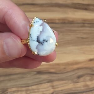 Alternative view of DENTRİL OPAL AA KALİTE AYARLI GÜMÜŞ YÜZÜK 4,70GR O8