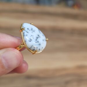 DENTRİL OPAL AA KALİTE AYARLI GÜMÜŞ YÜZÜK 4,24GR O7