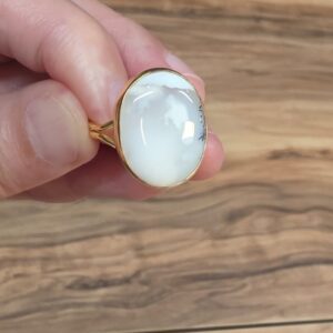 DENTRİL OPAL AA KALİTE AYARLI GÜMÜŞ YÜZÜK 5,20GR O5 - Görsel 2