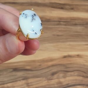 Alternative view of DENTRİL OPAL AA KALİTE AYARLI GÜMÜŞ YÜZÜK 4,24GR O6