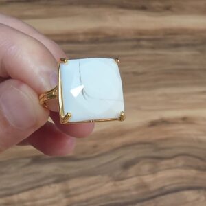 Alternative view of DENTRİL OPAL AA KALİTE AYARLI GÜMÜŞ YÜZÜK 4,95GR O4
