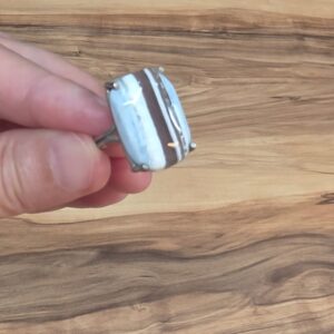 KALSEDON AA KALİTE GÜMÜŞ AYARLI YÜZÜK 5,00gr K2