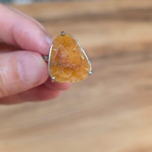 Alternative view of SAFİR SARI 7A KALİTE GÜMÜŞ AYARLI YÜZÜK 5.00GR S4