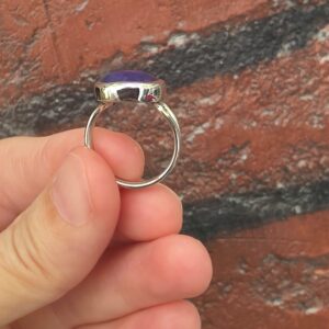 Alternative view of LAPİS LAZULİ FASET KESİM AYARLI GÜMÜŞ YÜZÜK 3,77Gr L24