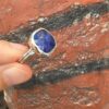 LAPİS LAZULİ FASET KESİM AYARLI GÜMÜŞ YÜZÜK 3,77Gr L24