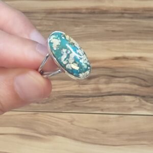 FİRUZE 7A KALİTE GÜMÜŞ AYARLI YÜZÜK 3,45Gr N91