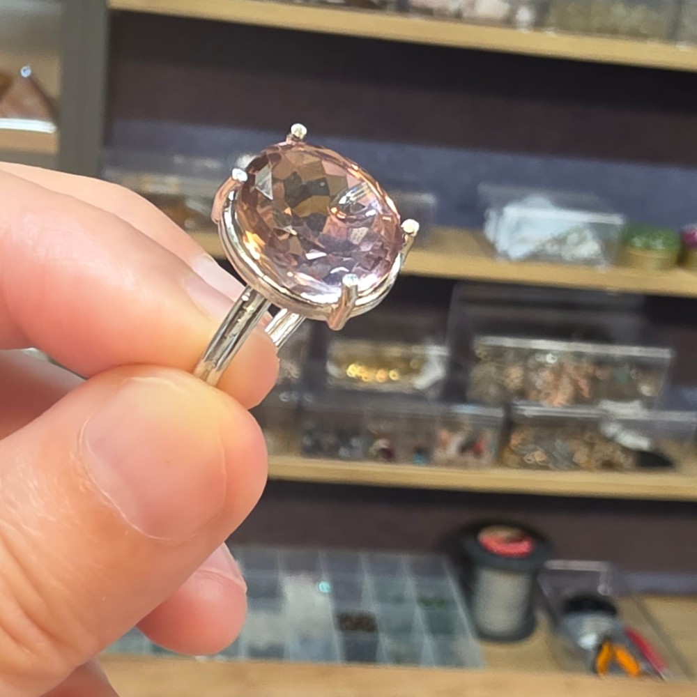 AMETRİN MÜCEVHER GÜMÜŞ AYARLI YÜZÜK 3,90GR A12