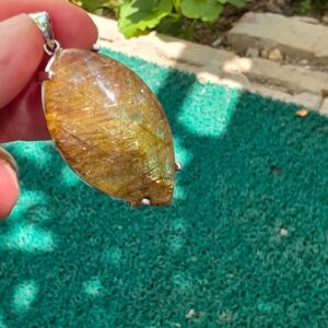 Alternative view of İĞNECİKLİ KUVARS 7A KALİTE GÜMÜŞ KOLYE UCU 10,55GR İ9