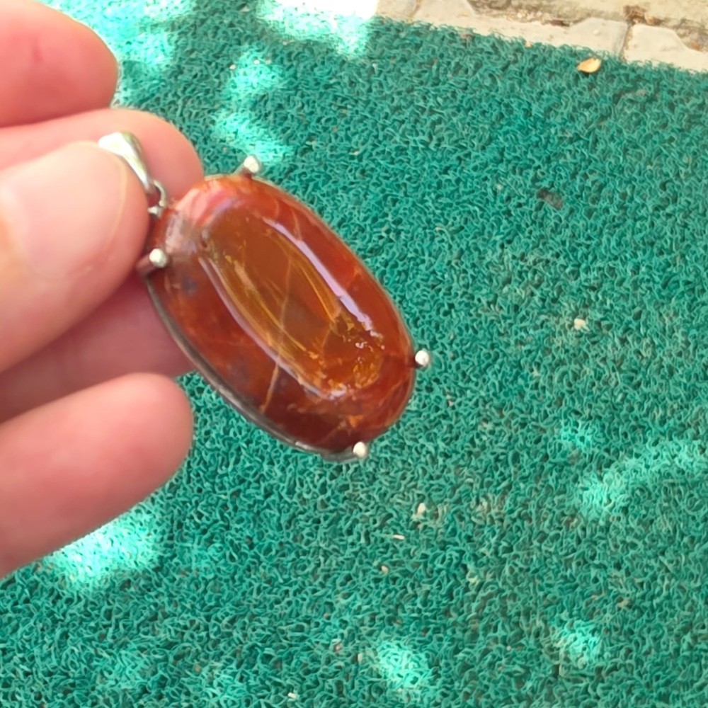 AKİK KOLEKSİYON  ÖZEL KESİM GÜMÜŞ KOLYE UCU 11,40GR A9