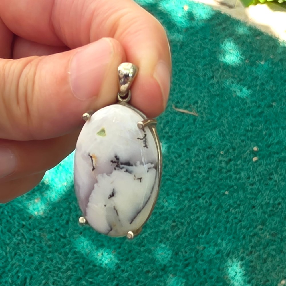 DENTRİL OPAL AA KALİTE GÜMÜŞ KOLYE UCU 7,90GR D1 - Görsel 2