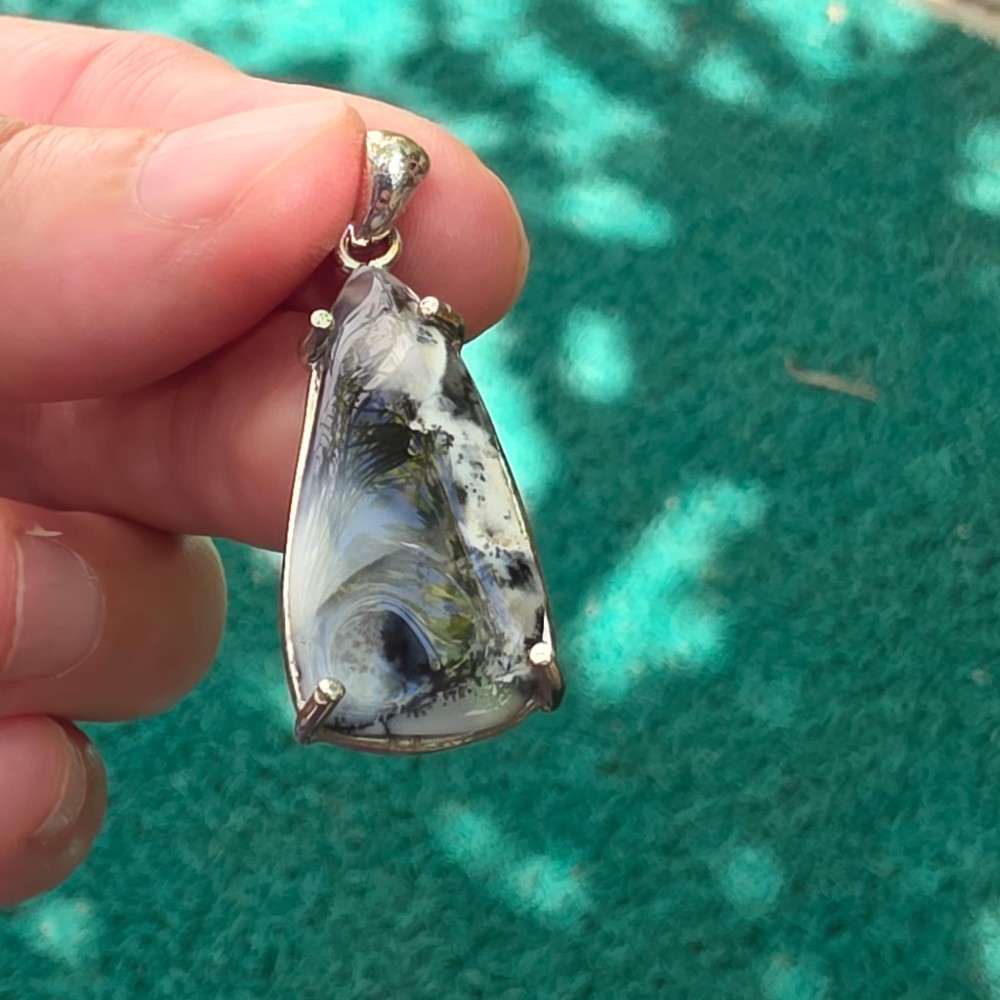 DENTRİL OPAL AA KALİTE GÜMÜŞ KOLYE UCU 4,00GR D3