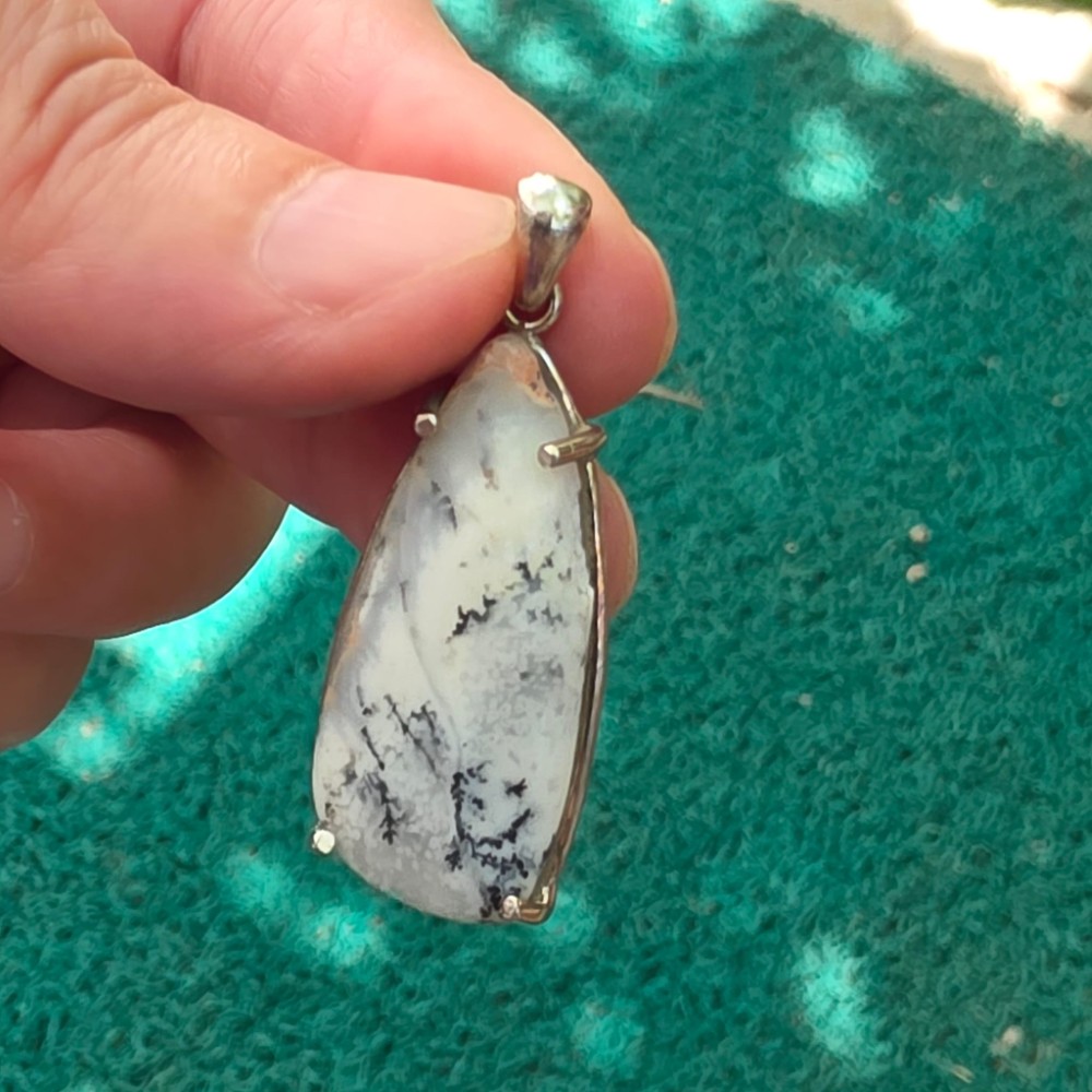 DENTRİL OPAL AA KALİTE GÜMÜŞ KOLYE UCU 4,30GR D4 - Görsel 3