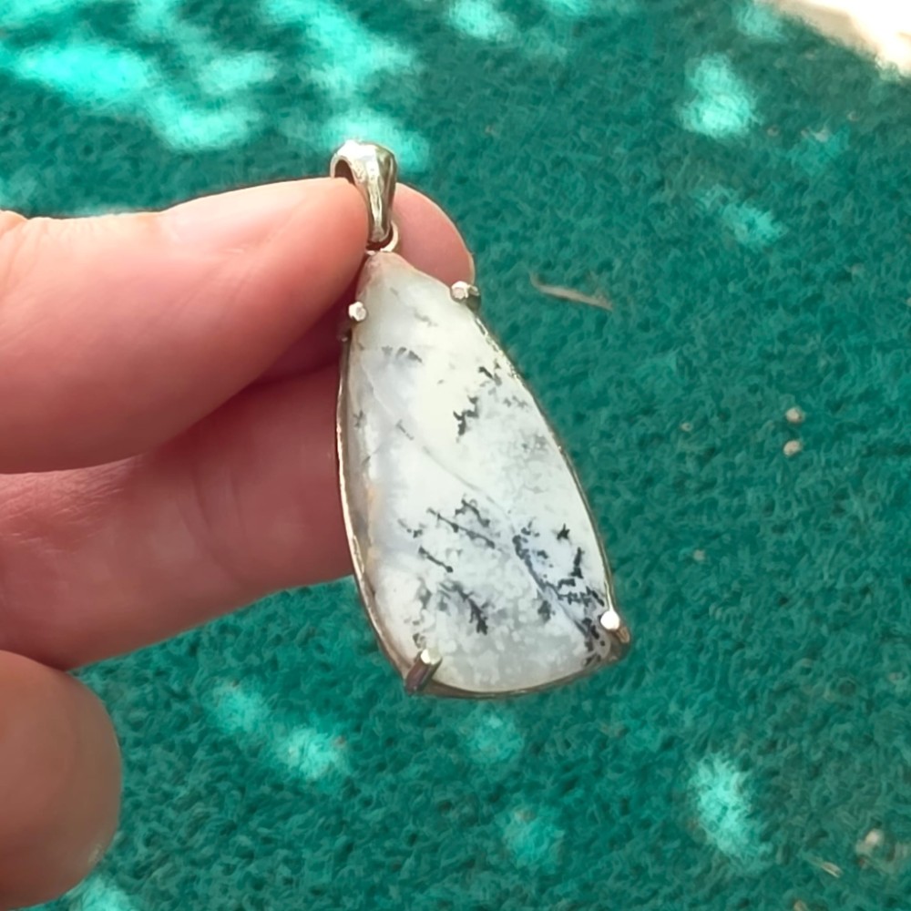 DENTRİL OPAL AA KALİTE GÜMÜŞ KOLYE UCU 4,30GR D4