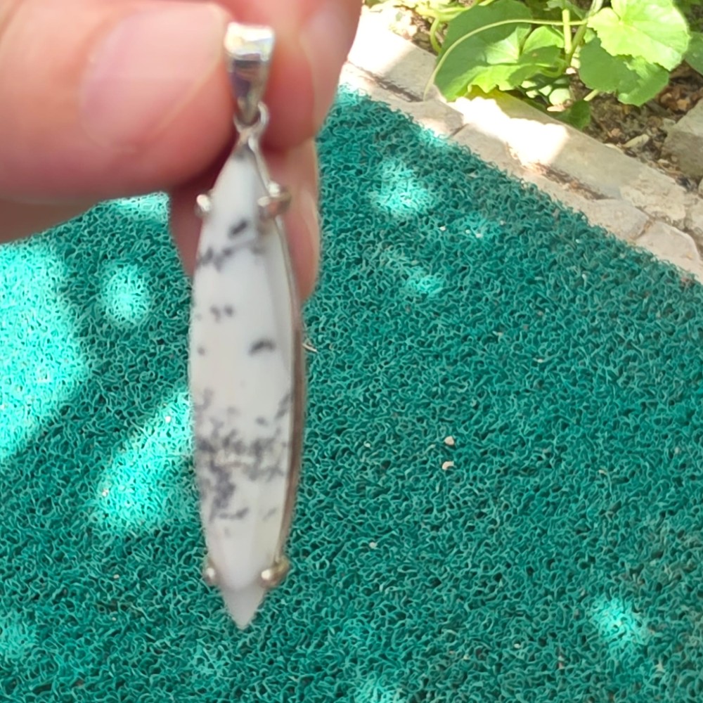 DENTRİL OPAL AA KALİTE GÜMÜŞ KOLYE UCU 4,40GR D7 - Görsel 2