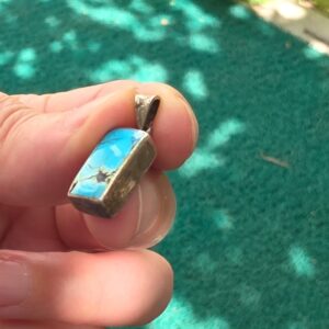 FİRUZE 7A KALİTE GÜMÜŞ KOLYE UCU 2,65GR F5 - Görsel 3