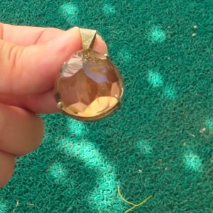 DUMANLI KUVARS FASET KESİM KOLYE UCU 9,90GR K1 - Görsel 4