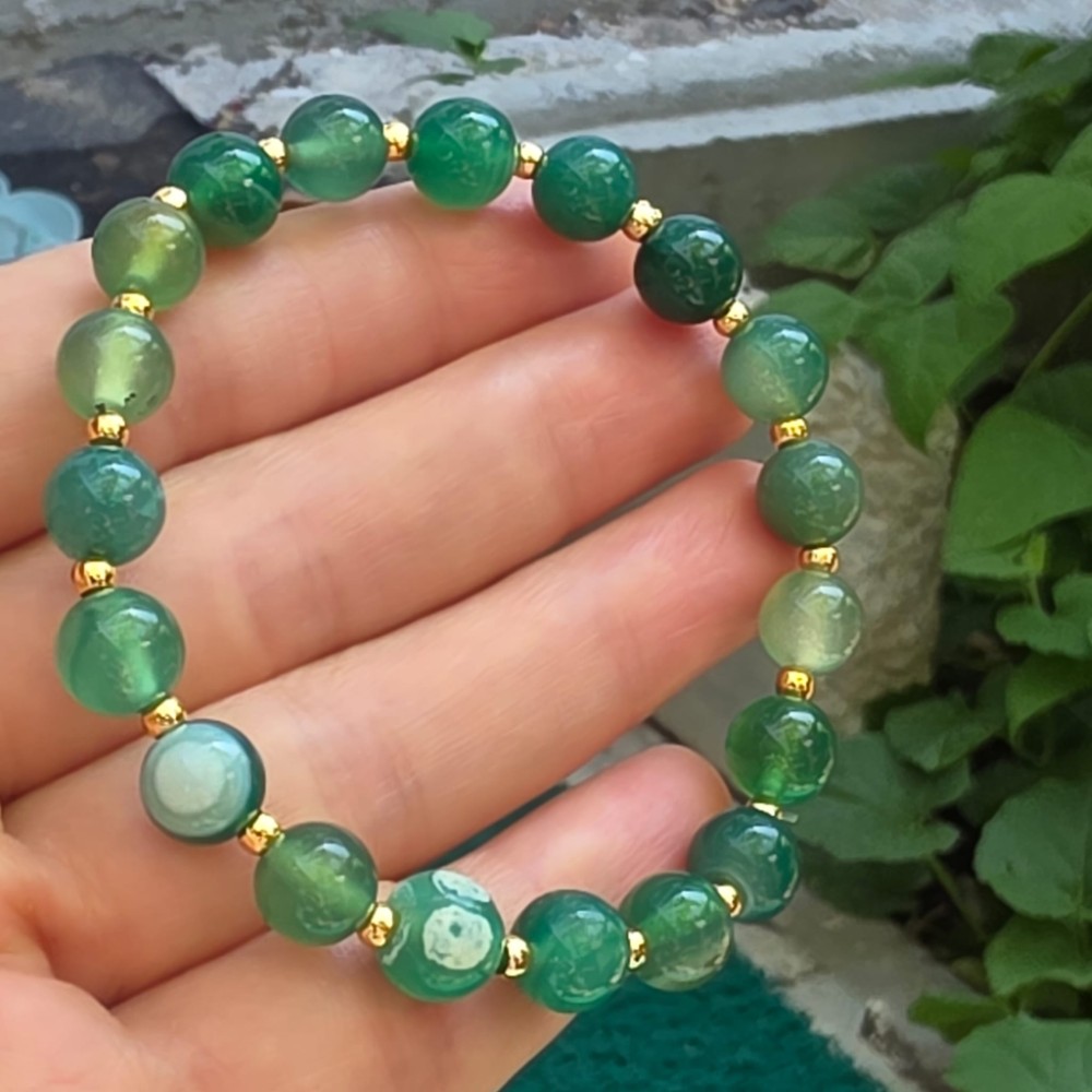 YEŞİL AKİK BİLEKLİK  16-18CM Y10