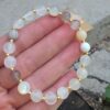 BEYAZ AKİK BİLEKLİK  16-18CM Y14