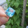 MAVİ TOPAZ AYARLI GÜMÜŞ YÜZÜK 6,00GR   T18
