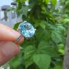 MAVİ TOPAZ AYARLI GÜMÜŞ YÜZÜK OVAL 3,53GR   T33
