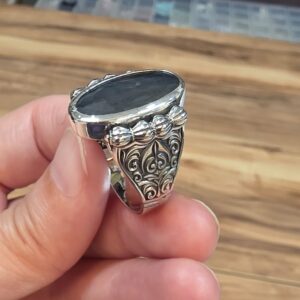 LABRODORİT ERKEK EL İŞÇİLİĞİ 11,64GR YÜZÜK NO:24 - Görsel 4