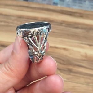 LABRODORİT ERKEK EL İŞÇİLİĞİ 8,95GR YÜZÜK NO:23 - Görsel 4