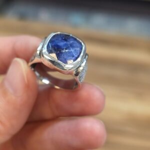 LAPİS LAZULİ EL İŞÇİLİĞİ 8,34GR ERKEK YÜZÜK NO:20 - Görsel 3