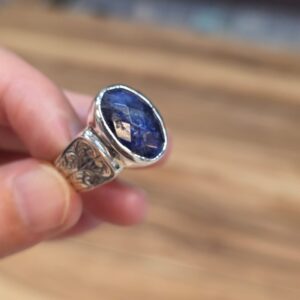 Alternative view of LAPİS LAZULİ EL İŞÇİLİĞİ 9,12GR ERKEK YÜZÜK NO:19