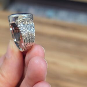 LAPİS LAZULİ EL İŞÇİLİĞİ 8,87GR ERKEK YÜZÜK NO:19 - Görsel 4