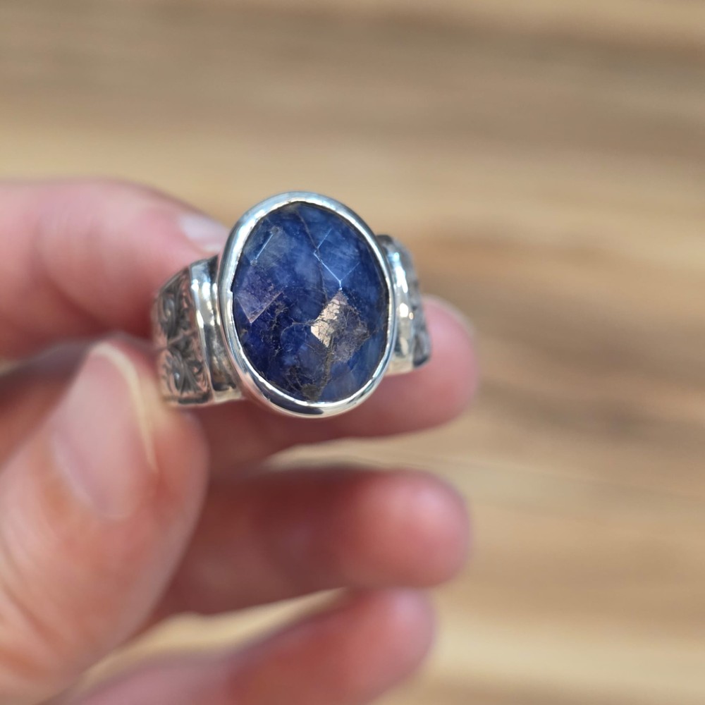 LAPİS LAZULİ EL İŞÇİLİĞİ 8,94GR ERKEK YÜZÜK NO:22