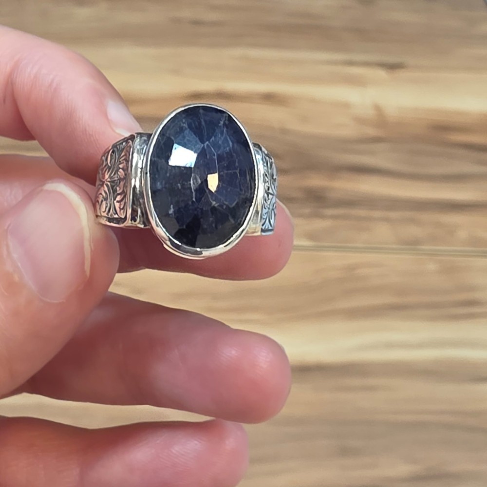 LAPİS LAZULİ EL İŞÇİLİĞİ 9,74GR ERKEK YÜZÜK NO:22