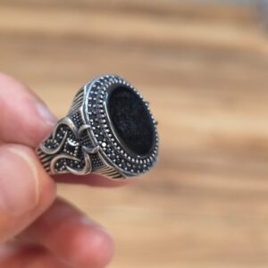 AKİK ERKEK GÜMÜŞ 9,34GR YÜZÜK NO:24