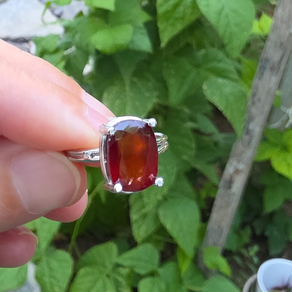 GRANAT 7A KALİTE FASET KESİM AYARLI GÜMÜŞ YÜZÜK 5,05gr N25