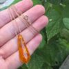 DAMLA KEHRİBAR ROSE RENKLİ GÜMÜŞ ZİNCİRLİ 3,85GR K4