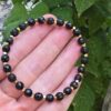 SİYAH TURMALİN FASET KESİM 6MM 16-18CM BİLEKLİK