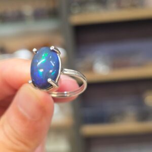 ATEŞ OPAL EL İŞÇİLİĞİ GÜMÜŞ YÜZÜK 3,00GR A8 - Görsel 3