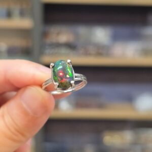 ATEŞ OPAL EL İŞÇİLİĞİ GÜMÜŞ YÜZÜK 2,48GR A5 - Görsel 3