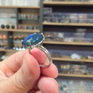 ATEŞ OPAL EL İŞÇİLİĞİ GÜMÜŞ YÜZÜK 2,72GR A16 - Görsel 3