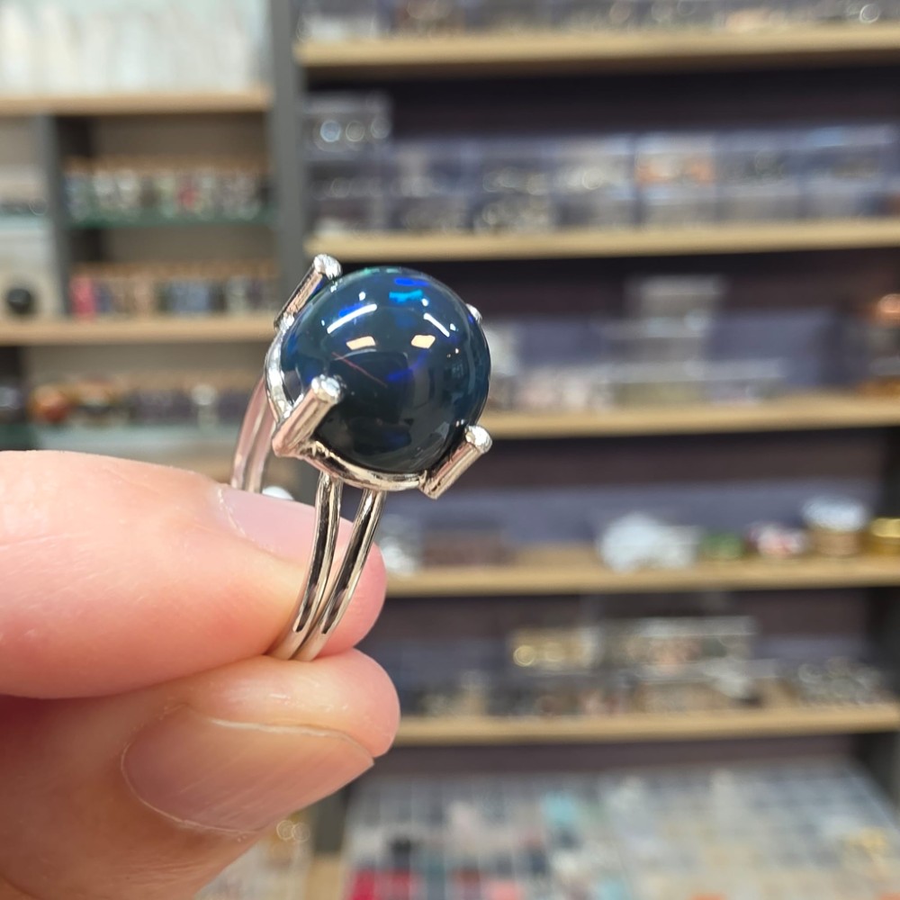 ATEŞ OPAL EL İŞÇİLİĞİ GÜMÜŞ YÜZÜK 2,65GR A15