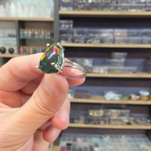 ATEŞ OPAL EL İŞÇİLİĞİ GÜMÜŞ YÜZÜK 2,67GR A13 - Görsel 3