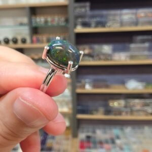 ATEŞ OPAL EL İŞÇİLİĞİ GÜMÜŞ YÜZÜK 2,70GR A22 - Görsel 3