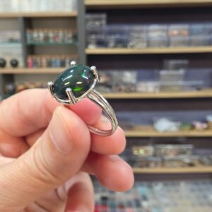 ATEŞ OPAL EL İŞÇİLİĞİ GÜMÜŞ YÜZÜK 2,47GR A26 - Görsel 3