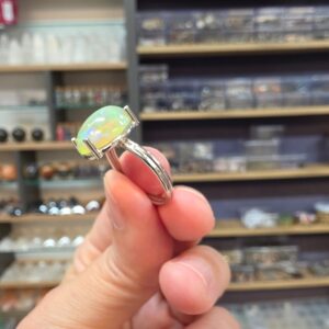 ETİYOPYA OPAL EL İŞÇİLİĞİ GÜMÜŞ YÜZÜK 2,91GR A31 - Görsel 3