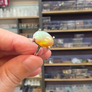 ETİYOPYA OPAL EL İŞÇİLİĞİ GÜMÜŞ YÜZÜK 2,93GR A30