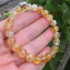 SİTRİN AA KALİTE ERKEK 8MM BİLEKLİK 19CM